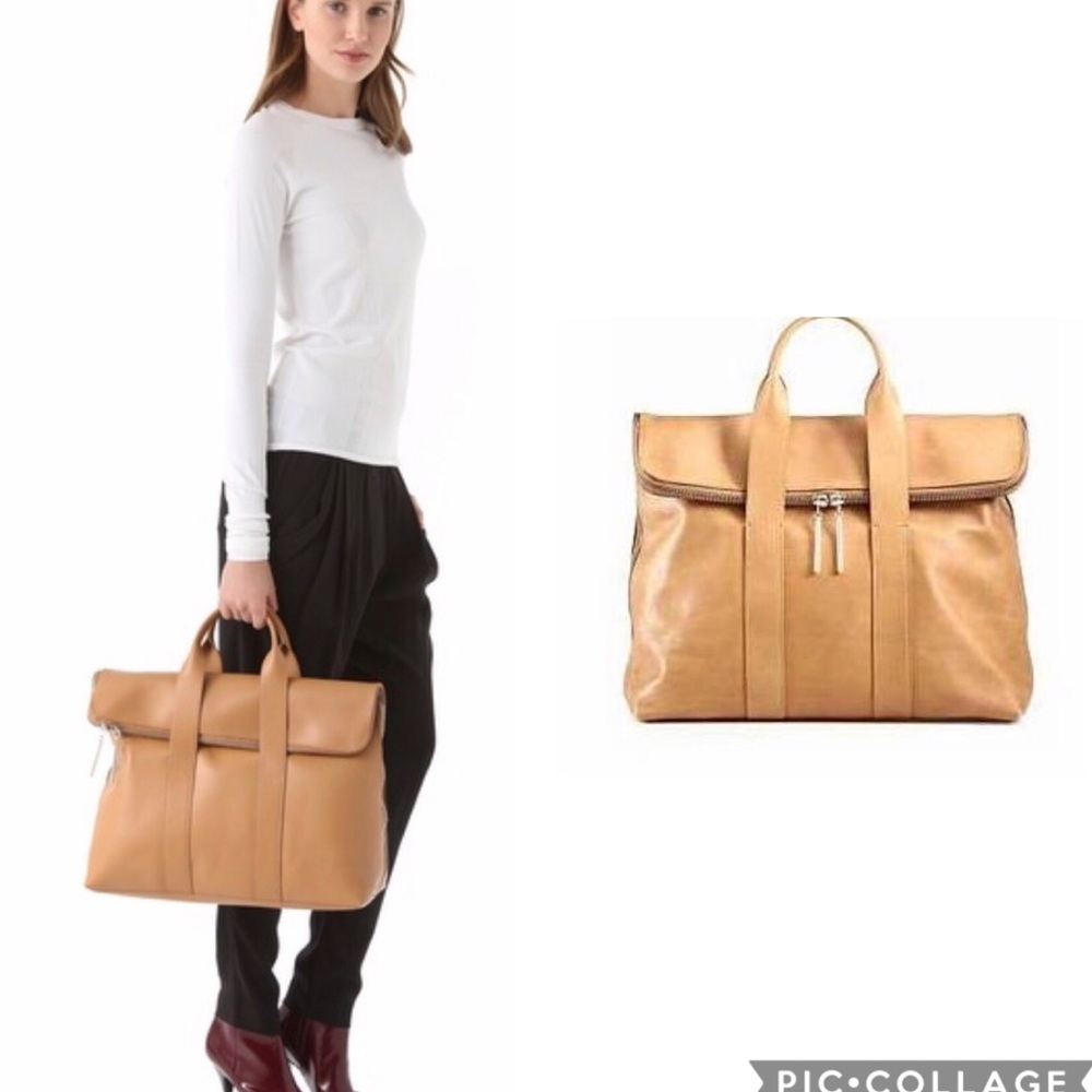 3.1 Phillip Lim Tan Leather Top-Handle Tote